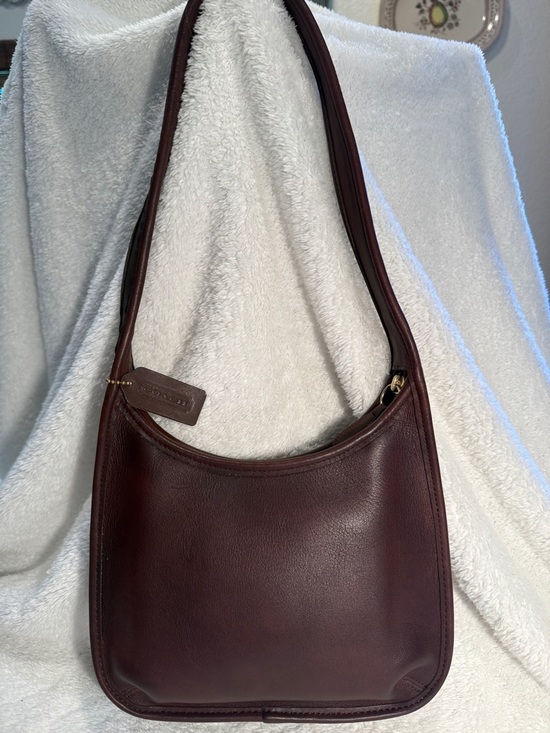 Coach Handbags - Vintage Coach Ergo Hobo 9020 Deep Burgundy Leather Shoulder made in USA